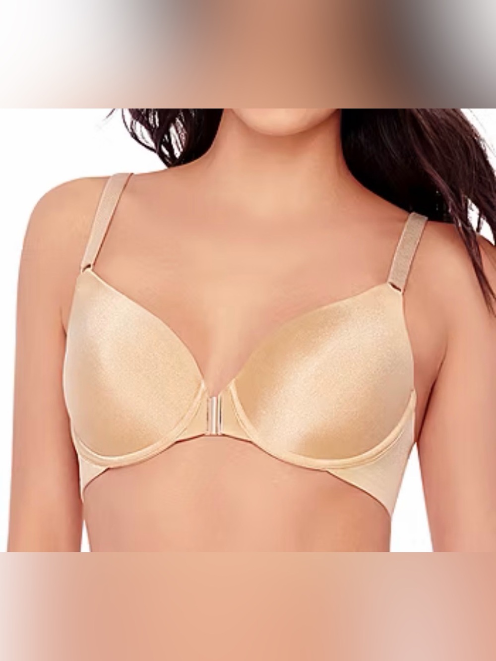 🌸 NWT Ilusión Front Close Smoothing Bra, Nude - size 36D